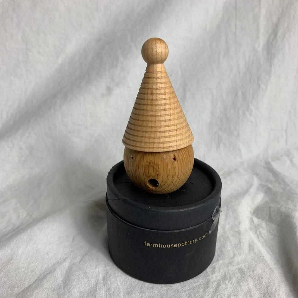 Farmhouse Pottery Woodland Wine‎ Topper Wilhelm Guardian of the Grape Wooden